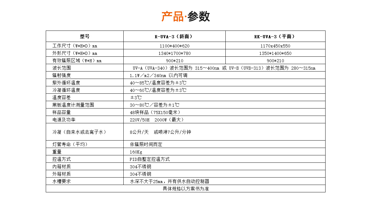 紫外線老化試驗(yàn)箱參數(shù)-瑞凱儀器